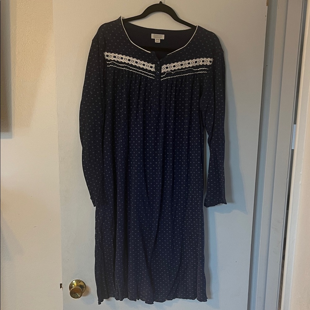 Celestial Dreams Navy Blue Nightgown